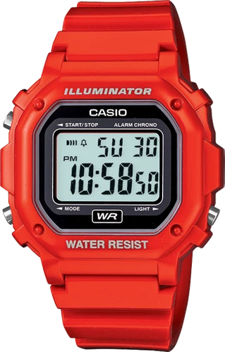 Casio Reloj Digital Hombre Cuarzo Iluminador Alarma Cronógrafo 43mm F108WHC-4A