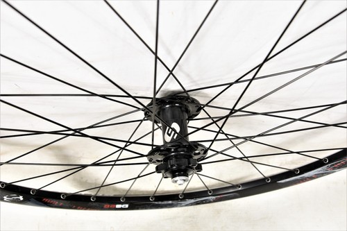 26" 559 - 25 SYNCROS DS32 RIM FRONT WHEEL BLACK DUAL WALL DISC SEAL BEARING HUB - Picture 2 of 3