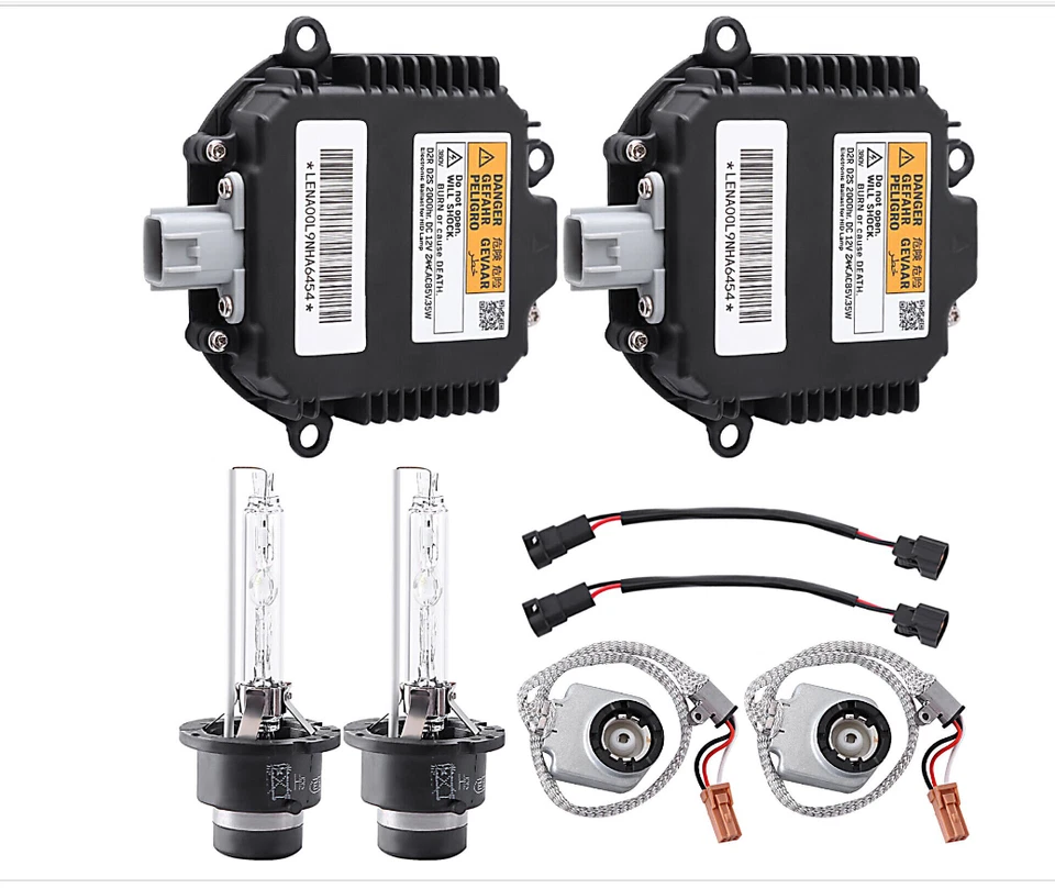 Lastre de faros de xenón HID con bombilla de cable de encendido 2 piezas para Infiniti 28474-89904 Foto 2 de 4