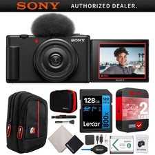 Sony ZV-1F Vlog Camera 4K Video Content Creator Warranty Kit Bundle