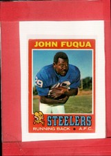 1971 Topps #76 John Fuqua EX Excellent RC Rookie Steelers ID:74206
