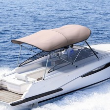 King Bird 3-4 Bow Bimini Boat Top Cover Sun Shade Boat Canopy Waterproof 1 Inch
