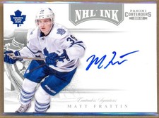 2011-12 Panini Contenders NHL Ink #59 Matt Frattin Auto HKY