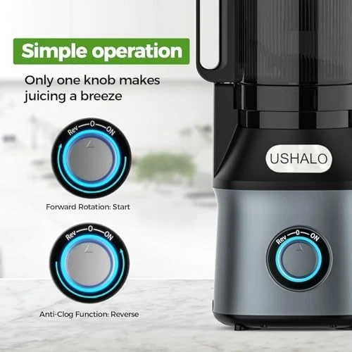 Exprimidor de prensa en frío, máquinas exprimidoras de masticación lenta con conducto de alimentación grande de 5,5" para Foto 4 de 4