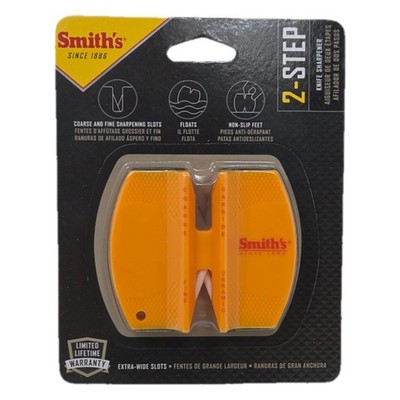 Smith's 2-Step Knife Sharpener Portable Carbide Ceramic Sharpener Brand New