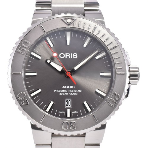 ORIS Aquis Date Relief 01 733 7730 4153 gray Dial Automatic Men's Watch M#145563