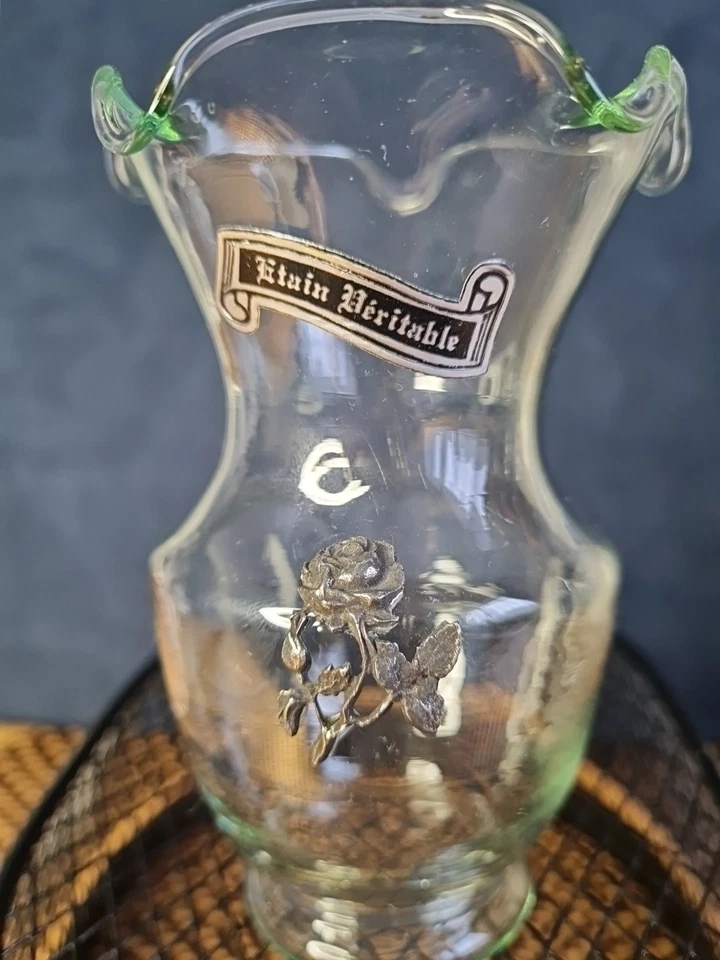Petit Vase avec Rose En Etain Véritable - Photo 3/4