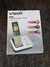 VTECH CS6419 Cordless Phone - MAIN BASE W/Handset Battery - TESTED WORKS