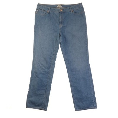L.L. Bean Favorite  Fit Straight Blue Jeans Womens 16