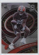 2021 Panini Spectra Rookie Hyper Prizm 16/75 Demetric Felton #199 12vy