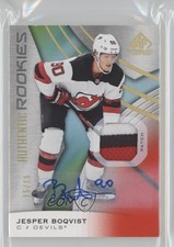 2019 SP Game Used Red Spectrum Premium Materials 15/15 Jesper Boqvist Auto 0o5t