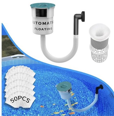 Valdorena Surface Float Skimmer 2025 Upgrade Turquoise Above Ground Pool