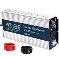 3000W Pure Sine Wave Inverter, Car Power Inverter 12V DC to 110V 120V AC