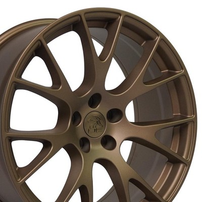 20x10 Bronze 2528 REAR Wheel Fits Dodge Challenger Charger Hellcat Style