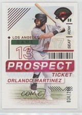 2024 Panini Prospect Edition Red 34/299 Orlando Martinez #139 2o7