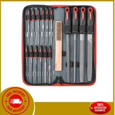Hi-Spec 17 Piece Metal Hand & Needle File Tool Kit Set. Large & Small Mini T12..