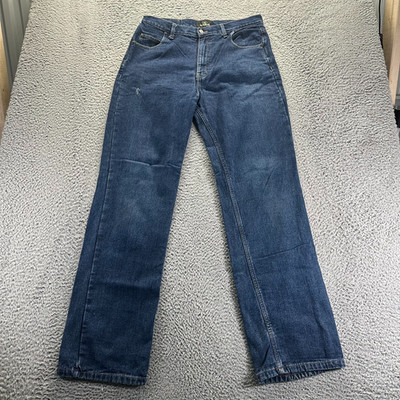 Red Head Jeans Men's 34x34 Blue Cotton Denim Straight Leg Workwear Travel Faded