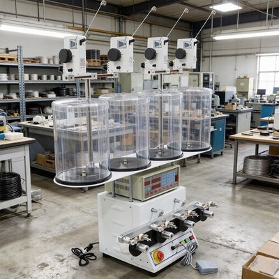 CNC Four-axis Winding Machine 0.06-0.3mm Wire Dia.Auto Parallel Coil Winder 110V