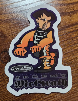 Jeremy McGrath Reproduction Sticker Troy Lee Designs 9x9cm