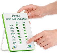 Medication Tracker  Pill Reminder  Visual Reminder Alarm  7 Day AM PM Medicat