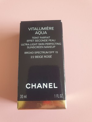 Chanel Vitalumière Aqua Ultra Light Skin Perfecting Sunscreen Make-up LSF 15 22 