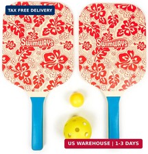 Swimways Hydro Paddle Pickleball Set, Pickleball Paddles and Balls for Pool, L