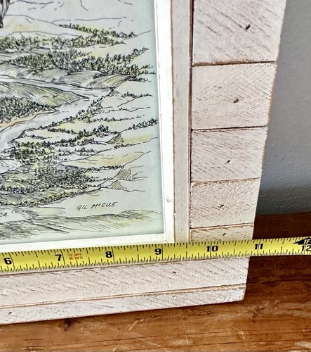 Gil McCue 13”x11” North County San Diego Hot Air Balloon Lithograph Print Framed - Picture 5 of 7