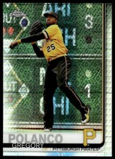 Gregory Polanco 2019 Topps Chrome #159 Prism Refractor Pirates Baseball Card
