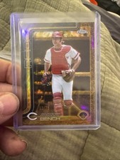 2025 Topps Gilded Collection - Johnny Bench #184 Gold Wave Refractor /75