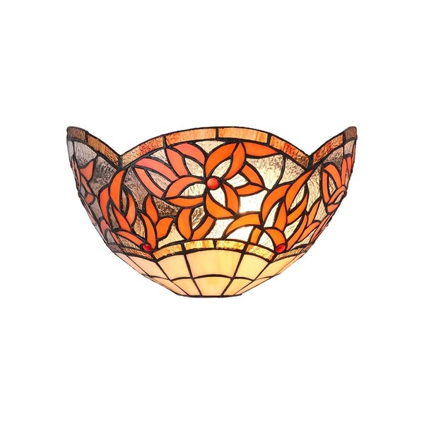 Antikes Braun Vielfarbig Wandleuchten Klassisch Tiffany Stil 1X40W E14 IP20-image