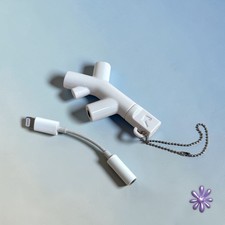 Kikkerland Music Branch Earphone Splitter 3-Way Headphone Adapter  White US005W