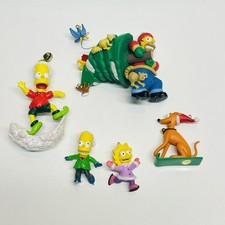2008 Simpsons Christmas Ornaments Lot Of 5