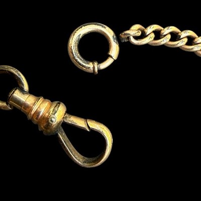 Antique Simmons Gold Filled 14-Inch Pocket Watch Chain 10.35 Grams