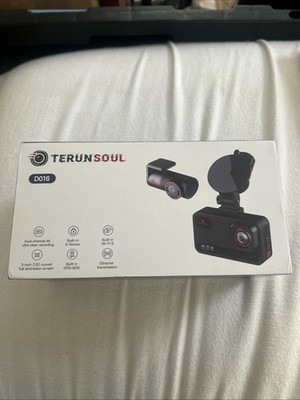 Terunsoul D016 Front & Rear 4K Ultra HD Dual-Camera Dash Cam With Built-in GPS