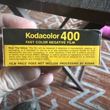 Vtg Kodak Kodacolor 400 Fast Color Negative Film, CG120, Exp 08/1981