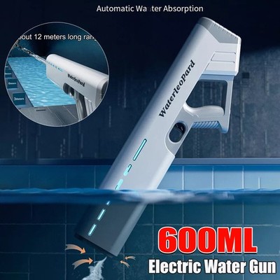 Electric Water Gun for Kids Adults Automatic Water-Absorption Blaster Squirt Toy