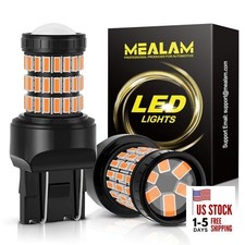 7440 7443 992 T20 W21W LED Bulbs Super Bright 60 SMD 7440/7443 Amber Yellow