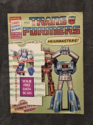 TRANSFORMERS #130; Marvel UK 1987; Comic Comics, Free Data Scan Included!