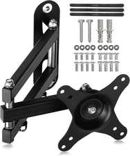 Articulating TV Wall Mount Bracket Flat Screen Computer Monitor Arm Fit VESA New