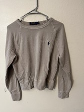  Polo Ralph Lauren Crewneck Sweatshirt M Gray Pony Logo Mens Women  s