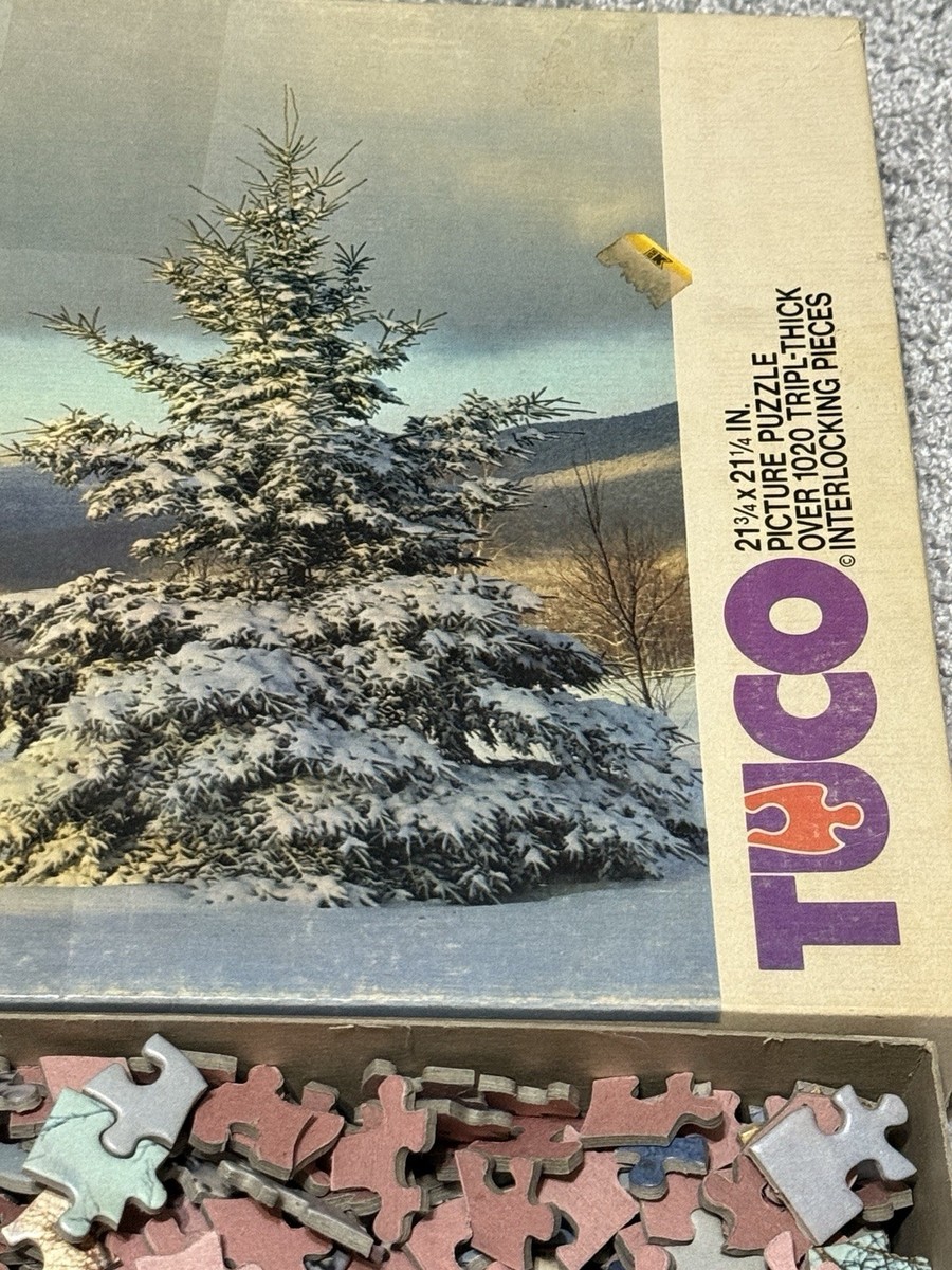 TUCO Vintage Puzzle December Countryside 23.75 x 21.25 Over 1020