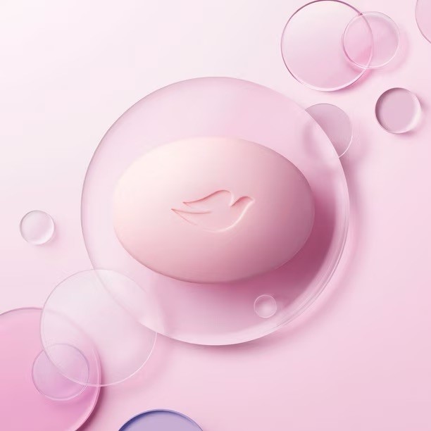 Dove Pink Beauty Cream Bar Soap, 100 Gram-12 BARS