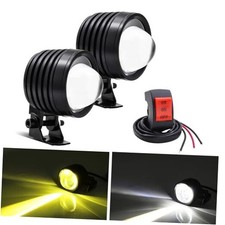 LED Motorcycle Spotlights, Yellow White 12V 24V LED Driving Fog Lights 2.3