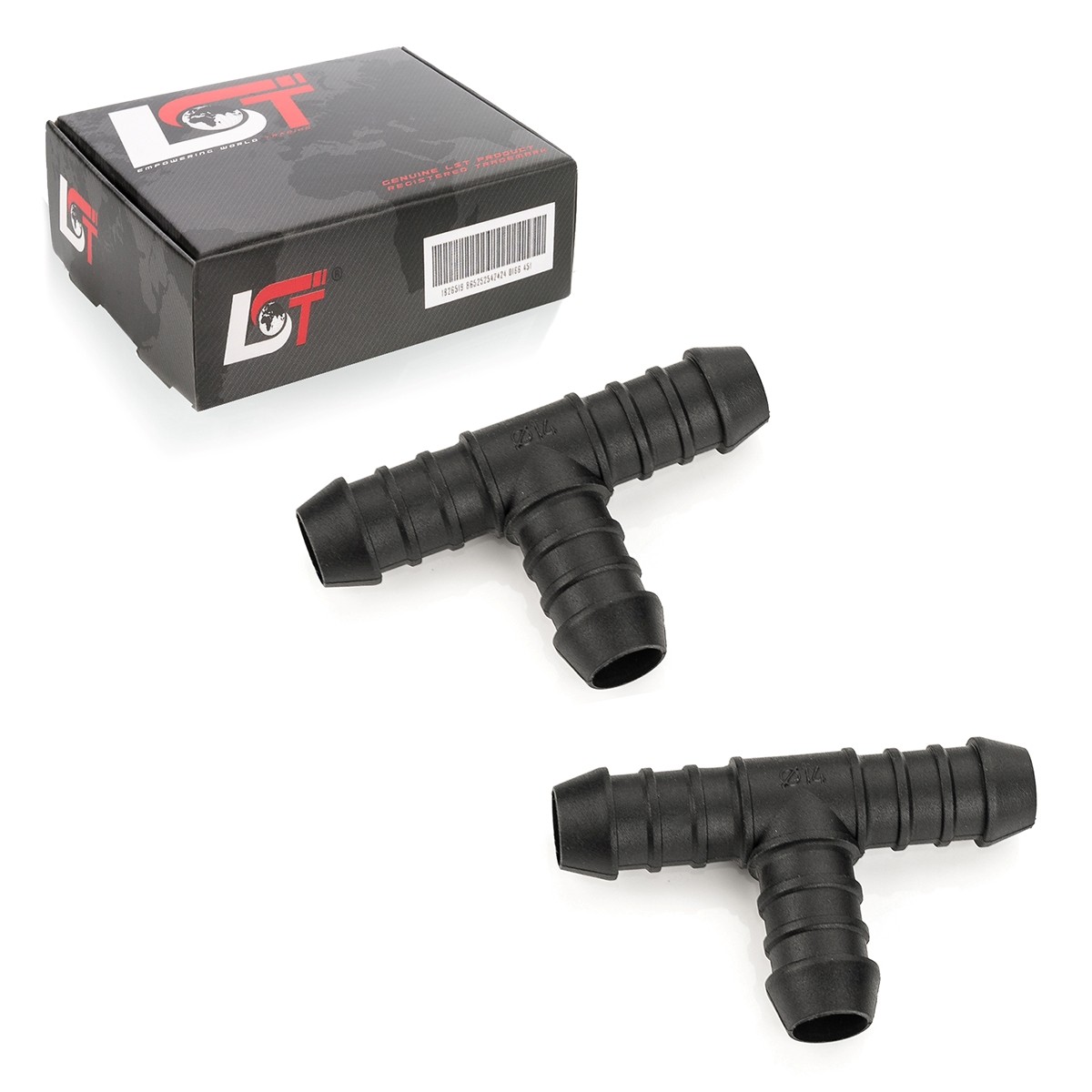 2x Hose Connector T-Piece Polyamide PA6 Petrol Oil Resistant 14mm for Audi A4 A6