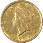 1851 Liberty Head Gold Dollar AU About Uncirculated $1 Coin SKU:CP332