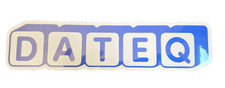 DATEQ - Sticker / Aufkleber - blau/weiß, 275 x 45 mm - Ideal für Flight Cases!