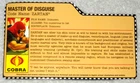 2008 Zartan (with Chameleon version) - GI Joe file card (modern)