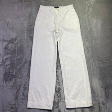 Polo Ralph Lauren Kids White Classic Fit Chino Pants Size 12 Fits 24" Preppy