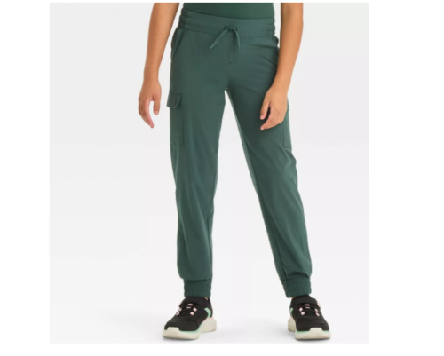 Girls' Woven Cargo Jogger Pants - All In Motion M (8)