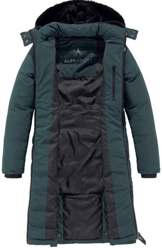 NEU: DUNKELGRÜN STEPPMANTEL PARKA GÜRTEL KAPUZE 48 50 ALPENBLITZ 190€ *20029910